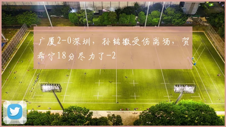 广厦2-0深圳，孙铭徽受伤离场，贺希宁18分尽力了